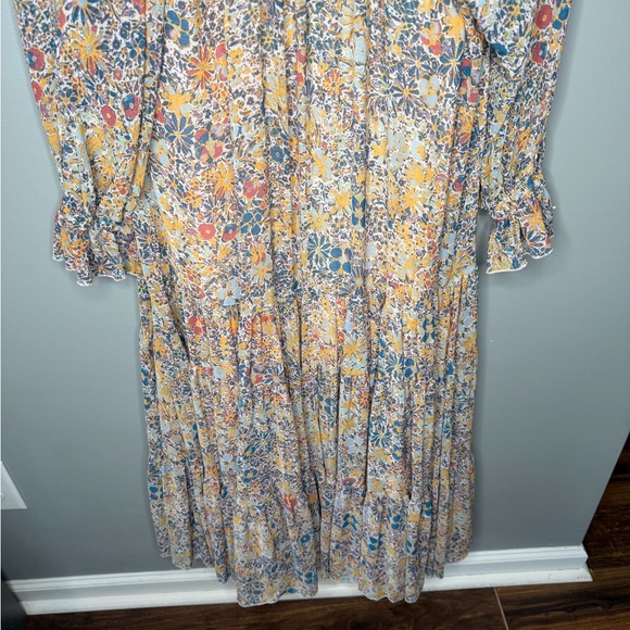 NWT Free People Feeling Groovy Maxi Dress - Ivory Combo - Picture 9 of 14